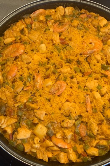 Paella de marisco