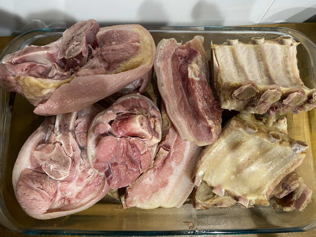 Cocido gallego carne cerdo